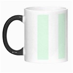 Vertical Stripes - White and Pale Green Morph Mug