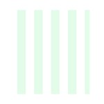 Vertical Stripes - White and Pale Green Greeting Card 4.5  x 6 