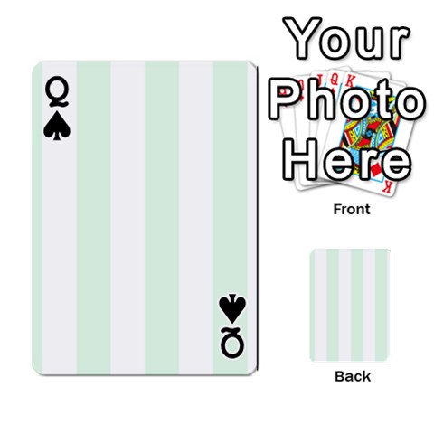Queen Vertical Stripes Front - SpadeQ