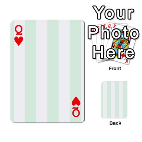 Queen Vertical Stripes Front - HeartQ