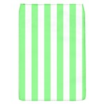 Vertical Stripes - White and Light Green Removable Flap Cover (S)