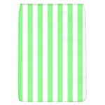 Vertical Stripes - White and Light Green Removable Flap Cover (L)