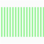 Vertical Stripes - White and Light Green Collage 12  x 18 