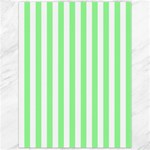 Vertical Stripes - White and Light Green Canvas 12  x 16 