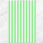 Vertical Stripes - White and Light Green Canvas 12  x 18 