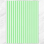 Vertical Stripes - White and Light Green Canvas 36  x 48 
