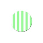 Vertical Stripes - White and Light Green Golf Ball Marker (10 pack)