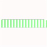 Vertical Stripes - White and Light Green Small Bar Mat