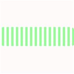 Vertical Stripes - White and Light Green Medium Bar Mat