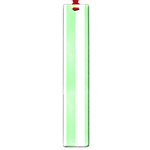Vertical Stripes - White and Light Green Large Book Mark