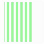 Vertical Stripes - White and Light Green Large Garden Flag (Two Sides)