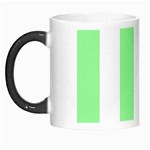Vertical Stripes - White and Light Green Morph Mug