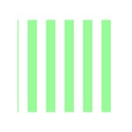 Vertical Stripes - White and Light Green Greeting Card 5  x 7 