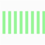 Vertical Stripes - White and Light Green 4  x 8  Photo Cards