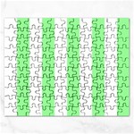 Vertical Stripes - White and Light Green Jigsaw Puzzle (Rectangular)