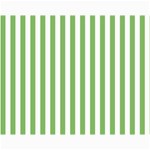 Vertical Stripes - White and Dollar Bill Green Collage 11  x 14 