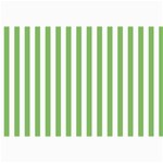 Vertical Stripes - White and Dollar Bill Green Collage 12  x 18 