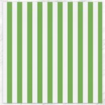 Vertical Stripes - White and Dollar Bill Green Canvas 12  x 12 