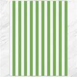 Vertical Stripes - White and Dollar Bill Green Canvas 12  x 16 