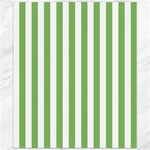 Vertical Stripes - White and Dollar Bill Green Canvas 20  x 24 