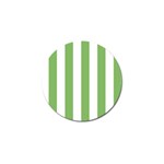 Vertical Stripes - White and Dollar Bill Green Golf Ball Marker (4 pack)