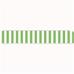 Vertical Stripes - White and Dollar Bill Green Small Bar Mat