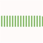Vertical Stripes - White and Dollar Bill Green Medium Bar Mat