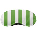 Vertical Stripes - White and Dollar Bill Green Sleeping Mask