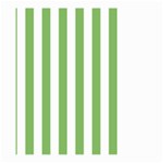 Vertical Stripes - White and Dollar Bill Green Large Garden Flag (Two Sides)