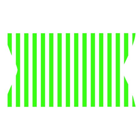 Vertical Stripes Waistband Front