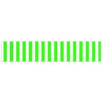 Vertical Stripes - White and Neon Green Flano Scarf (Small)