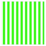 Vertical Stripes - White and Neon Green Large Satin Scarf (Square)