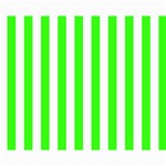 Vertical Stripes - White and Neon Green Collage 8  x 10 