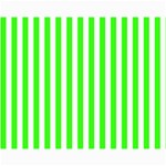 Vertical Stripes - White and Neon Green Collage 11  x 14 