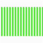 Vertical Stripes - White and Neon Green Collage 12  x 18 