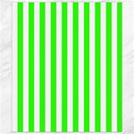 Vertical Stripes - White and Neon Green Canvas 8  x 10 