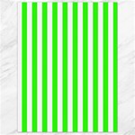 Vertical Stripes - White and Neon Green Canvas 18  x 24 