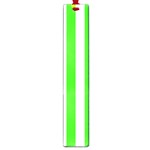 Vertical Stripes - White and Neon Green Large Book Mark
