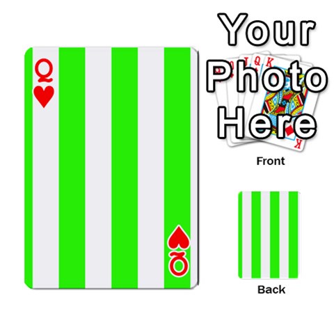 Queen Vertical Stripes Front - HeartQ