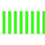 Vertical Stripes - White and Neon Green YOU ARE INVITED 3D Greeting Card (8x4)