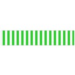 Vertical Stripes - White and Lime Green Flano Scarf (Small)