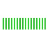 Vertical Stripes - White and Lime Green Satin Scarf (Oblong)