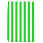 Vertical Stripes - White and Lime Green Removable Flap Cover (L)