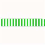 Vertical Stripes - White and Lime Green Small Bar Mat