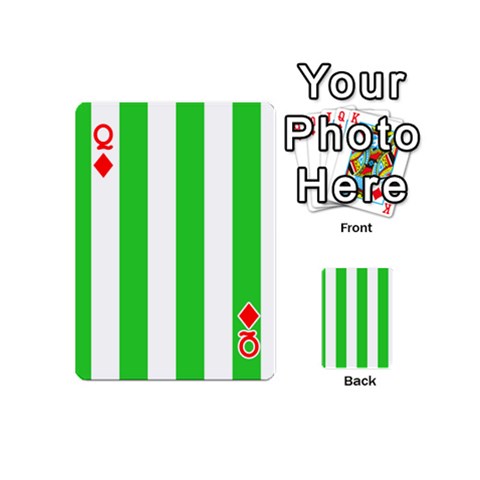 Queen Vertical Stripes Front - DiamondQ
