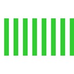 Vertical Stripes - White and Lime Green YOU ARE INVITED 3D Greeting Card (8x4)