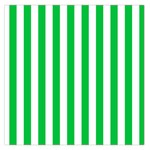 Vertical Stripes - White and Dark Pastel Green Large Satin Scarf (Square)