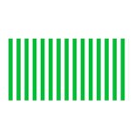 Vertical Stripes - White and Dark Pastel Green Satin Wrap