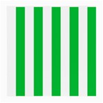 Vertical Stripes - White and Dark Pastel Green Medium Glasses Cloth (2 Sides)