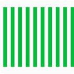 Vertical Stripes - White and Dark Pastel Green Collage 8  x 10 